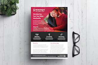 design business flyer or corporate flyer