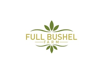 design organic vegetable farm logo