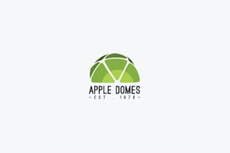 create an iconic logo for a dome greenhouse company