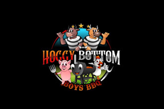 design competition BBQ team logo in 1 day