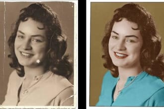 restore old photos and colorize professionally