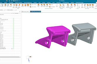 convert stl to step file and do reverse engineering in nx and geomagic design x