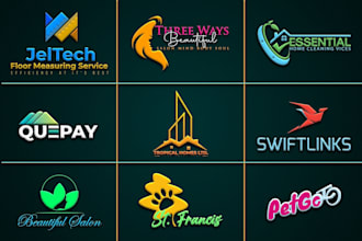 design creative typographic logo font based