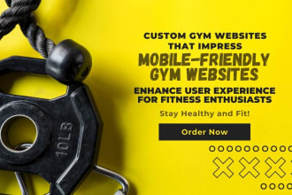 create fitness website, gym website, workout website