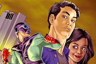 draw custom comic book