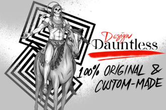 design a black and grey tattoo art