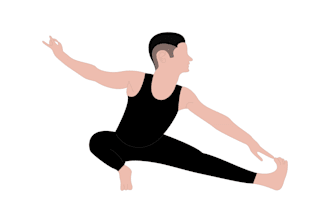 create exercise, yoga, fitness, or any pose illustration
