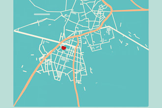 illustrate a charming custom map