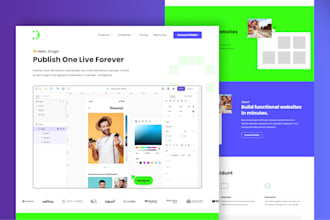 figma website design and landing page UI for small business