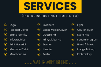 fulfill any graphic design needs with amazing ideas
