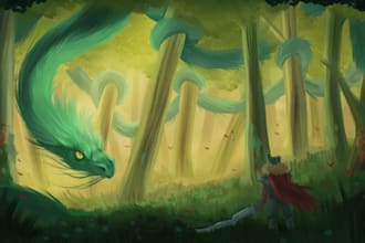 draw epic illustrations for your fantasy cardgame