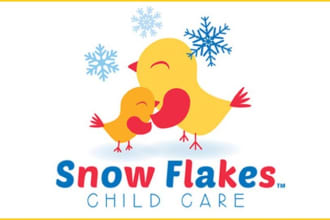 create childcare education daycare school logo