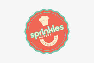 make a beautiful ice cream, chocolate, and bakery logo