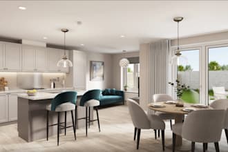 create minimalistic hyper realistic interior design