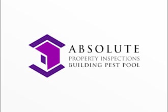 make a modern real estate, property, and construction logo