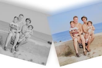 colorize and restore your old black and white photo
