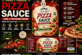 design premium product label, supplement label and packaging design