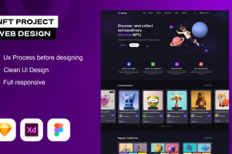 design your nft project website