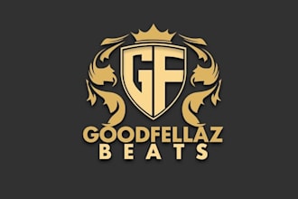 create a beautiful music production logo design