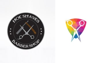 do make outstanding  barber shop,hair salon and beauty salon logo