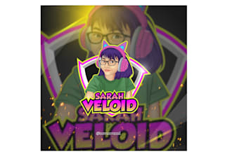design youtube twitch gaming mascot and avatar logo