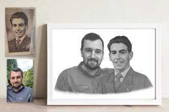 draw a realistic portrait of you or your love ones