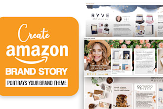 design professional amazon listing images, amazon storefront and brand story
