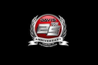 design modern anniversary logo