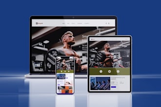design executive gym mobile app uiux design, dashboard, landing page
