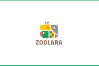 design unique cute kids, toy shop and baby product logo