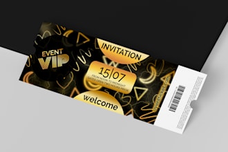 illustrate any events ticket and vip