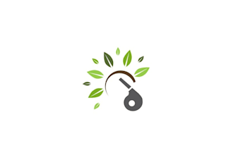 design leaf blower logo design