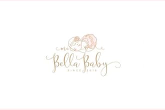 do a preschool mother care childcare daycare logo design