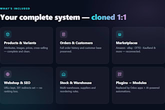 migrate plentymarkets to odoo erp with all marketplaces and data