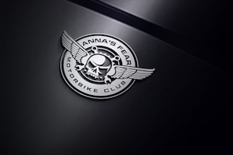 make a beautiful biker club logo design for you