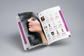 design a professional brochure or catalog and graphic design