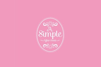 design a simple affair events logo