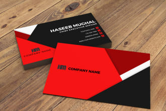 design estate business card with qr code