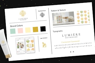 design a premium logo and comprehensive brand style guides