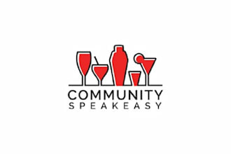 design classic speakeasy badge logo