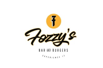 design bar restaurant logo  fozzys bar and grill