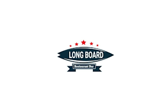 design bar restaurant long board logo