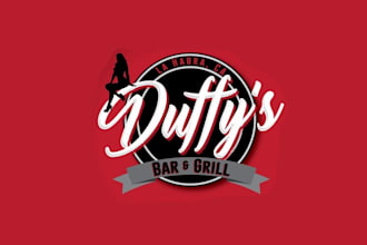 design duffys bar and grill logo