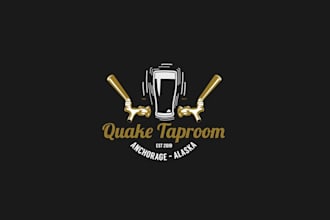 design quake taproom logo