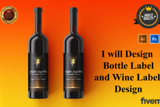do gin, vodka, rum, wine, whisky, beer, bottle label design