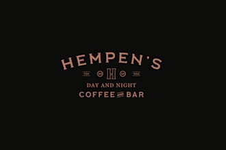 design realistic bar logo with creative concept