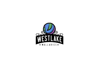 design westlake wallabies volleyball logo