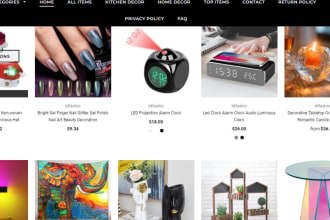 build your professional shopify store,  dropshipping shopify website