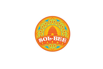 design sol bee  honeybee farm  logo