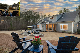 change house color and hdr real estate photo editing